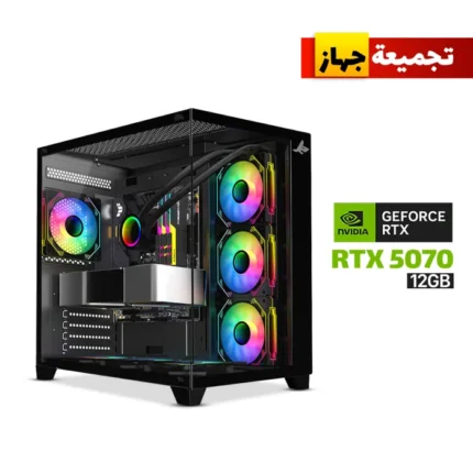 Gaming PC i7-14700F, GigaByte Intel B760M G AX WIFI DDR5 MotherBoard, 32GB DDR5 (6000) RAM, 1TB NVMe SSD, RTX 5070 12GB VGA, 850 Watt GOLD PSU, AZZA L240 Liquid Cooler, Sharx Profin XI700B Case Black, Windows 11 Pro License