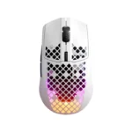 SteelSeries Aerox 3 Wireless/Bluetooth Ultralight Weight Gaming Mouse 18,000 CPI, 6 Programmable Button, 200 Hour Battery Life - White