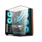 ⁦Acer V333 ATX Mid Tower Three Panel Front Top & Left Side Tempered Glass Case With 8 ARGB Fans - Black⁩ - الصورة ⁦6⁩