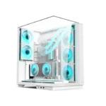 ⁦Acer V333 ATX Mid Tower Three Panel Front Top & Left Side Tempered Glass Case With 8 ARGB Fans - White⁩ - الصورة ⁦6⁩