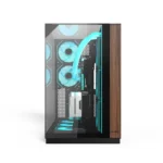 ⁦Acer V333 ATX Mid Tower Three Panel Front Top & Left Side Tempered Glass Case With 8 ARGB Fans - Black⁩ - الصورة ⁦5⁩
