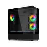⁦Acer V930B Mid Tower Two Panel Front & Left Side Tempered Glass Case with 6 RGB Fans - Black⁩ - الصورة ⁦4⁩