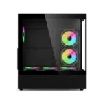 ⁦Acer V930B Mid Tower Two Panel Front & Left Side Tempered Glass Case with 6 RGB Fans - Black⁩ - الصورة ⁦2⁩