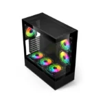 ⁦Acer V930B Mid Tower Two Panel Front & Left Side Tempered Glass Case with 6 RGB Fans - Black⁩ - الصورة ⁦5⁩