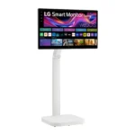 ⁦LG Smart Monitor Swing 32U889SA-W 32-Inch 4K UHD (3840x2160) IPS Touchscreen on a Fully Adjustable Wheeled Base HDR10, webOS, Built-in Speaker, HDMI, USB Type-C, Tilt/Height/Swivel/Pivot Stand, White⁩ - الصورة ⁦9⁩