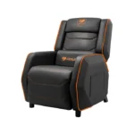 ⁦Cougar Sofa Ranger S Breathable PVC Leather, Headrest Lumbar Pillow, Adjustable Design Black/Orange⁩ - الصورة ⁦6⁩