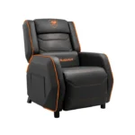⁦Cougar Sofa Ranger S Breathable PVC Leather, Headrest Lumbar Pillow, Adjustable Design Black/Orange⁩ - الصورة ⁦7⁩