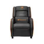 ⁦Cougar Sofa Ranger S Breathable PVC Leather, Headrest Lumbar Pillow, Adjustable Design Black/Orange⁩ - الصورة ⁦8⁩