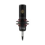 ⁦HyperX ProCast Gold-SputteredLarge Diaphragm Condenser XLR Connection Microphone Built in Anti Vibration Shock Mount Black, Cable/Mixer not included⁩ - الصورة ⁦8⁩