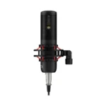 ⁦HyperX ProCast Gold-SputteredLarge Diaphragm Condenser XLR Connection Microphone Built in Anti Vibration Shock Mount Black, Cable/Mixer not included⁩ - الصورة ⁦6⁩