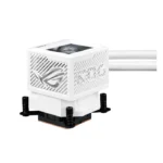 ⁦Asus ROG Ryujin III 360 ARGB Extreme Gen 2, 3.5" LCD, Magnetic Daisy-Chainable Fan, 360MM CPU Liquid Cooler - White⁩ - الصورة ⁦3⁩