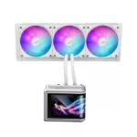 ⁦Asus Rog Ryuo IV SLC Curve 6.67" Amoled 2K 60Hz 360MM CPU Liquid Cooler - White⁩ - الصورة ⁦3⁩