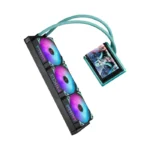 ⁦Asus Rog Ryuo IV 360 ARGB Hatsune Miku Edition CPU Liquid Cooler - Black⁩ - الصورة ⁦7⁩