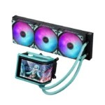 ⁦Asus Rog Ryuo IV 360 ARGB Hatsune Miku Edition CPU Liquid Cooler - Black⁩ - الصورة ⁦10⁩