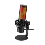 ⁦HyperX Quad Cast 2 S Future Ready Audio 100+ Customizable aRGB LEDs, Tap-To-Mute, Multifunction Controls For PC & Mac - Black⁩ - الصورة ⁦3⁩