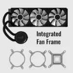 ⁦Aerocol Abyss L360R 360mm Digi ARGB Liquid Cooler - White⁩ - الصورة ⁦2⁩