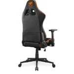 ⁦Cougar Armor One V2 F Woven Fabric,4D Folding Armrest,Head And Lumbar Pillow,Full Steel Frame,Gas Lift Height Adjustment -Black/Orange⁩ - الصورة ⁦4⁩