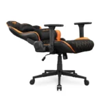 ⁦Cougar Armor One V2 F Woven Fabric,4D Folding Armrest,Head And Lumbar Pillow,Full Steel Frame,Gas Lift Height Adjustment -Black/Orange⁩ - الصورة ⁦2⁩