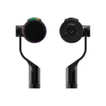 ⁦HyperX FlipCast RGB Hi-Res Streaming Broadcast Quality Audio XLR/USB-C Dynamic Microphone, Compatible with 5/8” Mounting threads, A 3/8” thread Adapter included (XLR Components and Cable Sold Separately)⁩ - الصورة ⁦5⁩