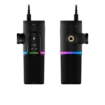 ⁦HyperX FlipCast RGB Hi-Res Streaming Broadcast Quality Audio XLR/USB-C Dynamic Microphone, Compatible with 5/8” Mounting threads, A 3/8” thread Adapter included (XLR Components and Cable Sold Separately)⁩ - الصورة ⁦6⁩
