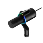 ⁦HyperX FlipCast RGB Hi-Res Streaming Broadcast Quality Audio XLR/USB-C Dynamic Microphone, Compatible with 5/8” Mounting threads, A 3/8” thread Adapter included (XLR Components and Cable Sold Separately)⁩ - الصورة ⁦7⁩