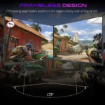 Gameon Pro Series 24" IPS Panel QHD 180Hz 0.5ms HDMI 2.1, With AMD FreeSync & Nvidia G-Sync Compatible Gaming Monitor - الصورة 3