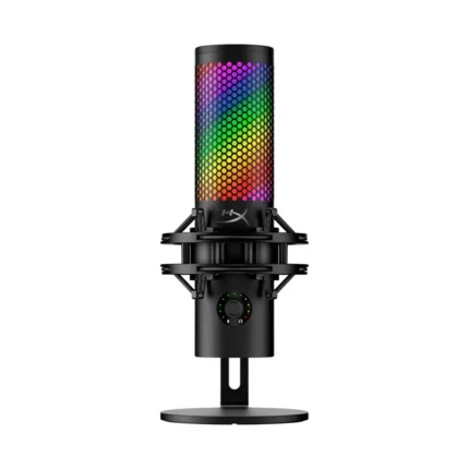 HyperX Quad Cast 2 S Future Ready Audio 100+ Customizable aRGB LEDs, Tap-To-Mute, Multifunction Controls For PC & Mac - Black