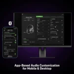⁦Turtle Beach Stealth™ Pro Multiplatform Gaming Headset, Dual Connectivity Wireless / Bluetooth, Active Noise Canceling, Swappable Dual 12+ Hour Battery, for Xbox X/S, PS5, PS4, PCs/Mac and Mobile Devices, Black | TBS-3365-02⁩ - الصورة ⁦2⁩