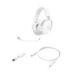 ⁦HYPERX CLOUD III S - WIRELESS GAMING HEADSET (WHITE) AX6G1AA⁩ - الصورة ⁦3⁩