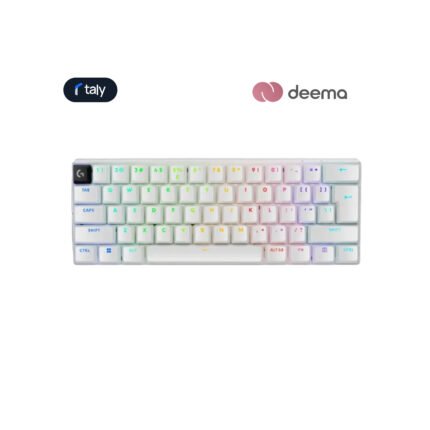Logitech Pro X 60 Light Speed Wireless Gaming Keyboard Dual Shot PBT GX Optical Tactile Switch - White