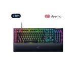 ⁦Razer BlackWidow V4 Mechanical Gaming Keyboard: Green Switches Tactile & Clicky, Chroma RGB, 6 Macro Keys, Magnetic Wrist Rest, Doubleshot ABS Keycaps, Roller & Media Keys - Black⁩ - الصورة ⁦2⁩