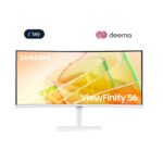 Samsung ViewFinity S65TC Ultra-WQHD 34" 100Hz AMD FreeSync HDR10 Curved Monitor with Thunderbolt 4 and Built-in Speakers