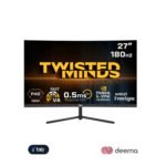 Twisted Minds 27'‘ FHD VA, 180Hz, 0.5ms, HDMI2.0, HDR Curved Gaming Monitor - Black