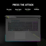 Asus Rog Strix G18 G815JPR-IS96 Intel Core i9 14900HX 32GB RAM 1TB SSD GeForce RTX 5070 8GB 18" WUXGA Windows 11 Home -Eclipse Gray - الصورة 8