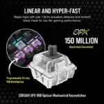Corsair K70 RGB TKL Champion Series Optical-Mechanical Gaming Keyboard with PBT Double Shot Pro Keycaps - الصورة 3