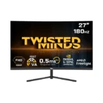 ⁦Twisted Minds 27'‘ FHD VA, 180Hz, 0.5ms, HDMI2.0, HDR Curved Gaming Monitor - Black⁩ - الصورة ⁦9⁩