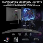 ⁦Twisted Minds 27'‘ FHD VA, 180Hz, 0.5ms, HDMI2.0, HDR Curved Gaming Monitor - Black⁩ - الصورة ⁦3⁩